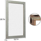 SOFE Rustic Chicken Wire Bulletin Board, Grid Wall Panel 18 × 29" - Image 2