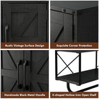 RUSTOWN Farmhouse Medicine Cabinet with 2 Barn Door, Bathroom Wall Cabinet - Image 6