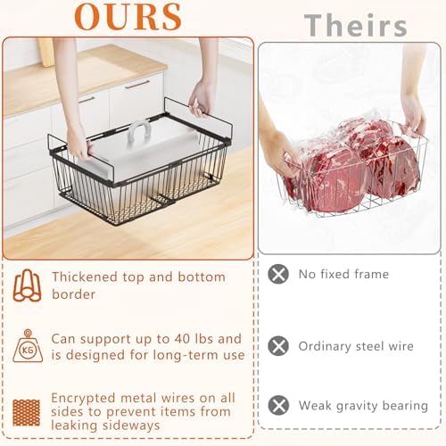 Large Freezer Organizer Bins for 10 to 20 Cu.Ft,Leak-Proof Bottom,3 Pack - Image 3