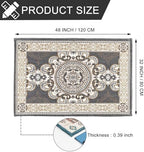 CHICHIC 32 x 48 Inch GrayGreen Low Profile Indoor Door Mat for Home Entrance, Indoor Welcome Mat for House Front Door Mat Inside Outdoor Outside Entryway Rugs Anti-Slip Rubber Back - Image 3