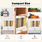 Dry Food Dispenser, Wall mounted 6 Grid Beans Dispenser, 25 pounds(10Kg) Rice dispenser Kitchen Storage with Measuring Cup, Press-Type Funnel, Transparent Design for Grains/Cereals - Image 4