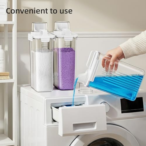 94oz Laundry Detergent Dispenser Container,Laundry Soap Dispenser,3 Pack - Image 4