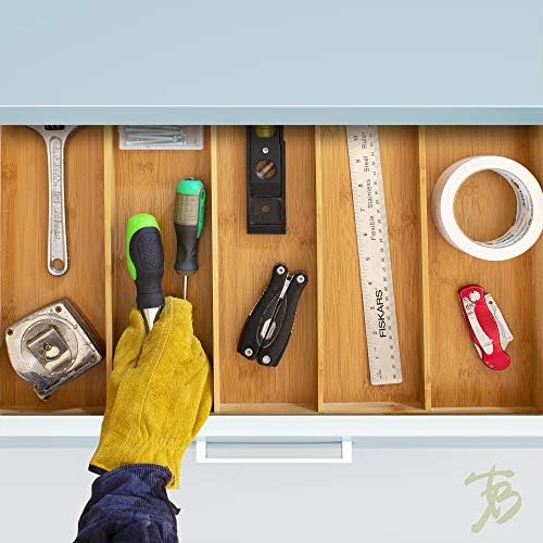 Totally Bamboo Expandable Kitchen Drawer Organizer, 13 to 22 in Wide - Image 5