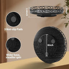13" Lazy Susan Turntable Organizer for Table Top, Wood Lazy Susan Cabinet - Image 2