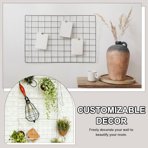 PATIKIL Wire Grid Panels Gridwall Panel 24" x 8" White 2Pcs - Image 5