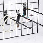 Oudain Gridwall Peg Hooks, Black Metal Hangers, 25 Pack, 12 Inch - Image 6