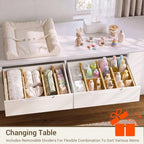 Deep Drawer Dividers For Clothes,Expandable Drawer Organizer (6, Short) - Image 7