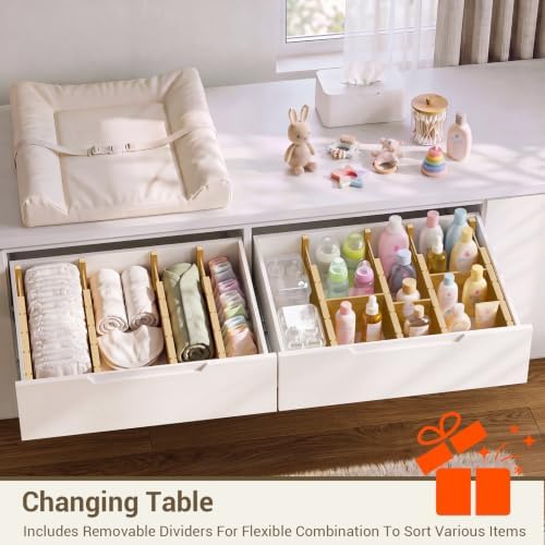 Deep Drawer Dividers For Clothes,Expandable Drawer Organizer (4, Short) - Image 7