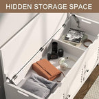 ChooChoo Shoe Storage Bench with Lift Top Storage & Cushioned Seats - Image 4