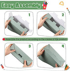 Colarr 24 Pcs Cardboard Magazine File Holder Book Bins, Fresh Color - Image 3