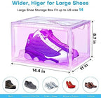 Oltraman LED Smart Shoe Boxes Display Case, Stackable Storage Organizers - Image 4