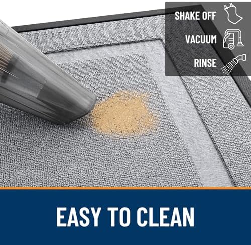 OLANLY Front Door Mat Outside 47x23, All-Season Heavy-Duty Rubber Doormat - Image 5