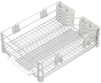 Simple Houseware Dish Drying Rack, White - Image 4