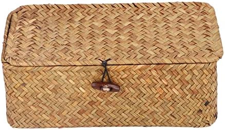 Natural Woven Seagrass Storage Basket (L) - Image 3