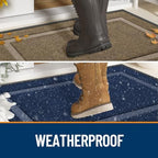 OLANLY Front Door Mat Outside 59x30, All-Season Heavy-Duty Rubber Doormat - Image 3