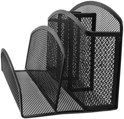 ARTIBETTER 3pcs Desktop File Folder Organizer Mesh Storage Rack File Sorter Office Decor - Image 3