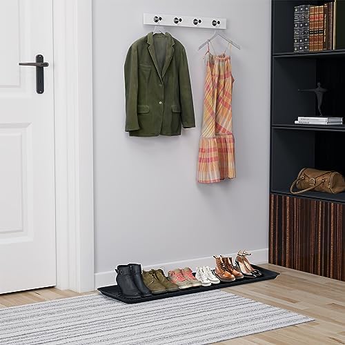Matace 2 Pack Rubber Extra Large Shoe Tray for Entryway,Long Boot Tray,Slim Boot Mat for Indoor and Outdoor Use,16x55 in, Rectangular (Pack of 2) - Image 5