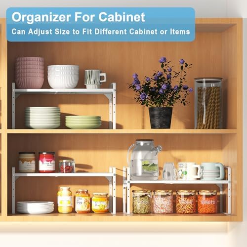 15.5 to 25.5 Inch Kitchen Cabinet Shelf Organizers，Kitchen Shelf Organizer - Image 7