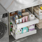 REBECAT 4-Size Expandable Drawer Organizer 8 Pack Plastic Storage Bins - Image 5