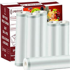 POTANE 6 Pack 11"x20'(3Rolls) and 8"x20' (3Rolls)Thickened Vacuum Sealer Bags , Smell-Proof, Puncture Prevention, Heavy duty for POTANE, Food Saver, Great for Vacuum storage,Meal Prep or Sous Vide by PotaneProfessional