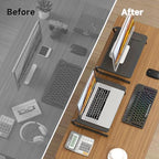 suptek Monitor Stand Riser for Computer,Laptop,Printer, Notebook and All Flat Screen Display with Vented Metal Platform and 4 Inches Height Underneath Storage (MST004-2) - Image 6