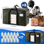 TAILI 8 Pack Green Extra Large Moving Bags,Storage Bag with Visible Window - Image 6