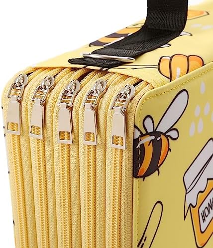 480 Individual Slots Colored Pencil Case w/Handle & Shoulder Strap - Image 4