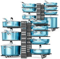 ORDORA Pots and Pans Organizer Under Cabinet 16.6" 8-Tier Adjustable 2-Pack by ORDORA
