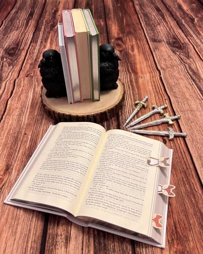 Streamline Imagined Raven Bookends Decor for Home - Image 5