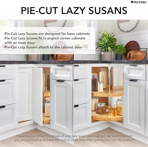 Rev-A-Shelf 28" Dual Tier Lazy Susan Organizer for Corner Cabinets, White - Image 3