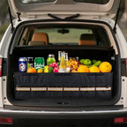 Car Trunk Organizer with Lid,Collapsible Car Storage Organizer with Multi Compartments and Securing Straps for SUV,Sedan,Jeep-Black - Image 7