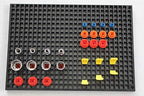 Organizer Genie 76 Piece Pegboard Tool Organizer Starter Kit, Flexible and Specially Designed to Hold All Tools - 4 Black Modular Peg Boards, 36 Socket Holders, 36 Universal Clips - Image 2