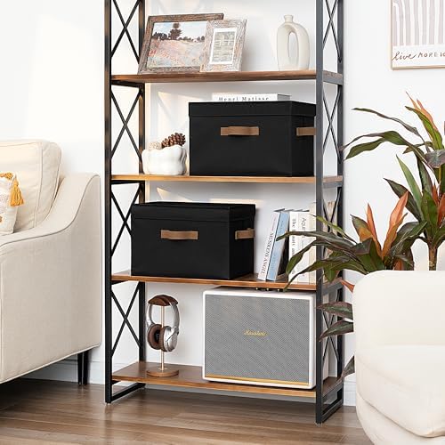 StorageWorks Fabric Storage Bins with Lids, Closet Storage Bins - Image 5
