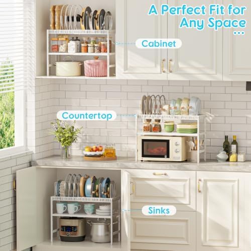 2-Tier Pots and Pans Organizer Under Cabinet,Pot Organizers Inside Cabinet - Image 6