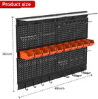 Ultrawall Pegboard Wall Organizer, 48 X 36 inch Garage Storage Pegboard - Image 2