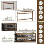 AMBIRD 6-in-1 Bamboo Hall Tree with Shoe Storage, Entryway Organizer Shoe Bench with 16 Coat Hooks and Cloth Bag, Sturdy Bamboo Storage Bench, 46 * 15 * 70 inches Brown - Image 6