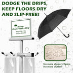 Umbrella Bag Stand, Wet Umbrella Stand with 220 Umbrellas Bags, Silver - Image 3
