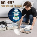 TAILI 8 Pack Cube Vacuum Storage Bags, Medium Size (25x19x11 inch), Clear - Image 4