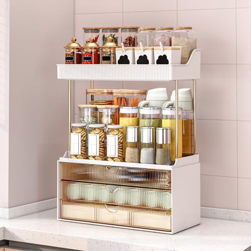 caktraie 2 Sets 5 Tier Acrylic Makeup & Bathroom Vanity Organizer - Image 6