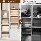 3PCS Stackable Closet Organizers and Storage Basket - Image 5