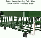 MAJALiS Green Expandable Dish Drying Rack Over The Sink with Anti Slip Grip - Image 5
