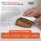 White Butcher Paper 18" x 12000" (1000 feet) with Dispenser - USA-Made Natural Butcher Paper Roll for Meat and Fish - Uncoated, Unwaxed & Food-Grade Material for Smoking, Barbecue by IDL Packaging - Image 7