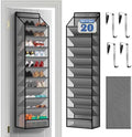 10 - Pocket Over - the - Door Hanging Shoe Organizers & Rack, Made of Sturdy 600D Oxford + Non - Woven Fabric, Space - Saving Storage for Shoes, Boots & More (Gray) by Cotohim