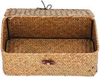 Natural Woven Seagrass Storage Basket (L) - Image 4