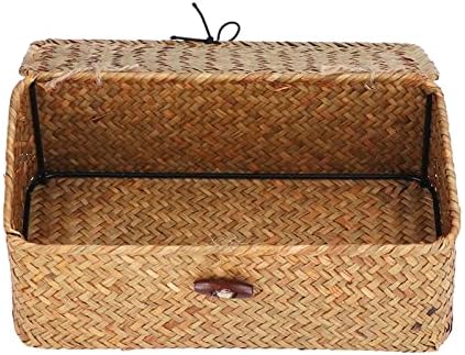 Natural Woven Seagrass Storage Basket (L) - Image 4