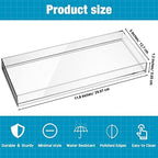 Maitys 3 Pcs Acrylic Vanity Tray Bathroom Tray, 11.8 x 5 Inch - Image 2