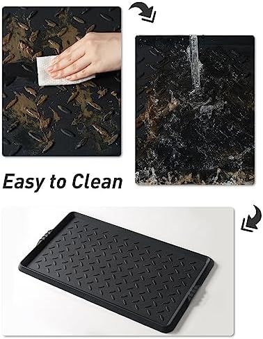 SUPENUIN Extra Large Boot Tray 48 Inch Boot Storage Heavy Duty Rubber Mats for Floor Waterproof Shoe Mat Tray for Entryway Multi Use Shoe Rug 16x47.5 Inches - Image 6