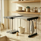 BLULEE Expandable Under Sink Organizer, No-Drill Adjustable Shelf by BLULEE