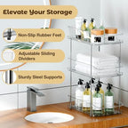 incostar 2 Sets of 3-Tier Bathroom Under Sink Organizers - Image 3