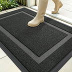 OLANLY Front Door Mat Outside 35x30, All-Season Heavy-Duty Rubber Doormat by OLANLY